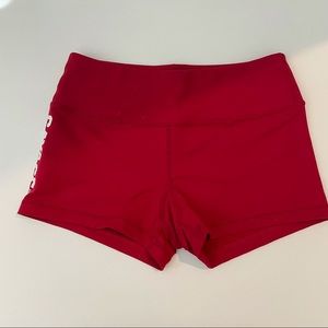 Savage Barbell Red Workout Shorts